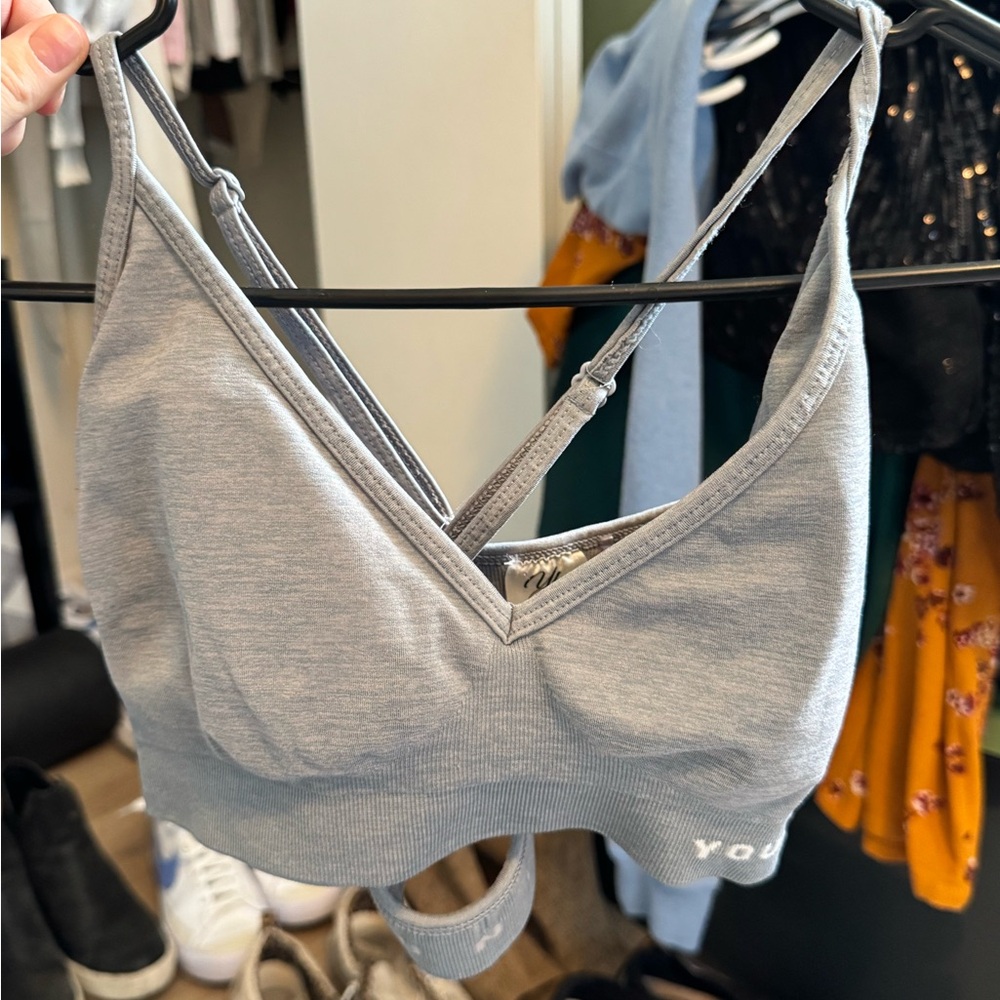 YoungLA Light Gray Sports Bra
